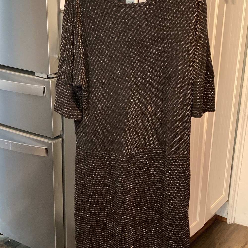 Cato metallic drop waist dress. Worn once .